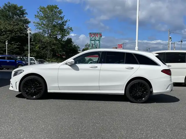 メルセデス・ベンツ Ｃ２００ 4マチック ローレウスED スポーツプラスPKG 青森県 2019(令1)年 4.3万km ポーラホワイト メモリー付パワーシート(D席/N席)/純正ナビ/バックカメラ/アイドリングストップ/ASCD/プッシュスタート/ETC/パワーバックドア/EPS/アクティブブレーキアシスト/レーンチェンジアシスト/ヒーターシート/インテリジェントキー