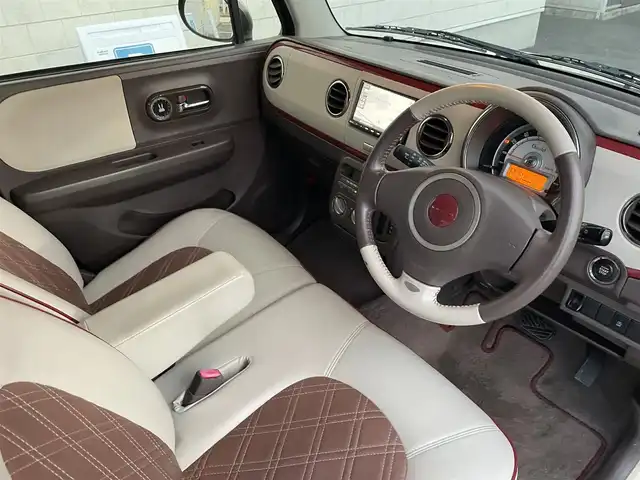 スズキ ラパン ショコラ G 愛知県 2013(平25)年 7.2万km ミルクティーベージュメタリック StradaSDナビ/Bluetooth　ワンセグTV/ドライブレコーダー/レザーシート/純正フロアマット/スマートキー/オートライト/電動格納ミラー/エンジンスタートボタン/アイドリングストップ