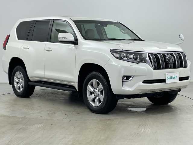 トヨタ ランドクルーザー プラド TX Lパッケージ 道央・札幌 2022(令4)年 4.9万km ホワイトパールクリスタルシャイン ・4WD/・サンルーフ/・純正ナビ/・BT&CD&DVD&フルセグTV/・バックカメラ/・トヨタセーフティセンス/・アダプティブクルーズコントロール/・レザーシート/・1.3列目パワーシート/・3列目電動格納/・全席シートヒーター&ベンチレーション/・ドアミラーヒーター/・純正ビルトインETC/・LEDライト&フォグ/・オートライト/・オートマチックハイビーム/・プッシュスタート/・スマートキー×2