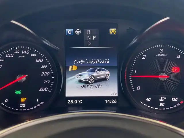 メルセデス・ベンツ ＧＬＣ２２０ d 4マチック クーペ スポーツ 山梨県 2018(平30)年 5.5万km オブシディアンブラック ワンオーナー/レーダーセーフティP/HUD/360カメラ/キーレスゴー/黒半革/前席パワーシート/全席シートＨ/純正ＨＤＤナビ/ＣＤ/ＤＶＤ/フルセグ/ＥＴＣ/ＬＥＤヘッドライト/インテリジェントライト/純正ドラレコ/純正１９インチアルミ