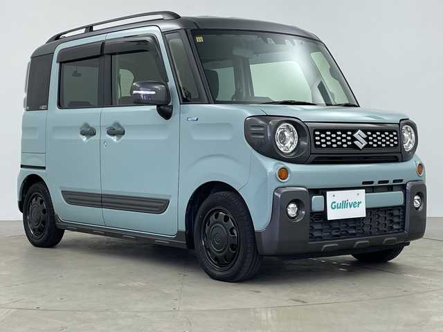 スズキ スペーシア ギア HYBRID XZ 鹿児島県 2020(令2)年 2.3万km 青 スズキセーフティサポート/社外ナビ　/（フルセグ/Bluetooth/CD/DVD/AM/FM）/前後ドライブレコーダー　/バックカメラ　/オートハイビーム　/後方コーナーセンサー　/レーダークルーズコントロール　/レーンキープアシスト　/ＬＥＤヘッドライト　/ベンチシート　/サーキュレーター　/ＥＴＣ/革巻きステアリング/両側パワースライドドア