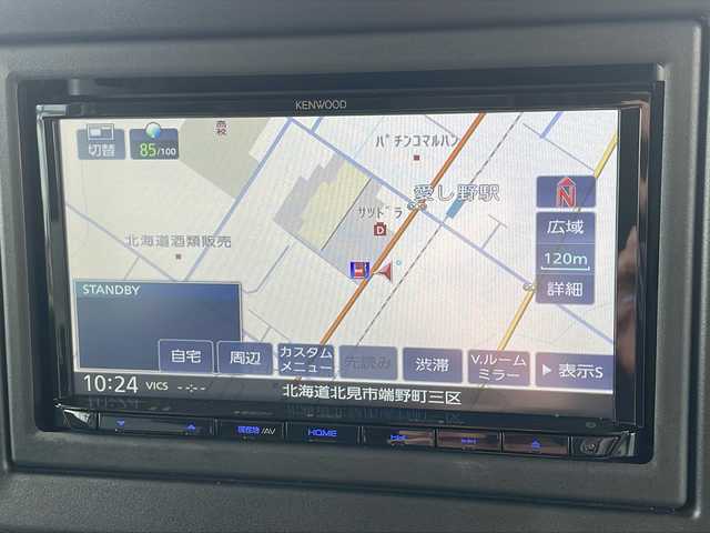 スズキ ワゴンＲ スマイル G 道東・釧路十勝 2021(令3)年 4.6万km オフブルーM ・４WD/・社外SDメモリナビ/（・AM・FM・SD・CD・BT・ワンセグ）/・スマートキー/・プッシュスタート/・運転席シートヒーター/・後方コーナーセンサー/・ETC/・衝突被害軽減システム/・横滑り防止装置/・レーンキープアシスト/・アンチブレーキングシステム/・オートライト/・ベンチシート/・フロアマット/・ダブルエアバック/・スペアキー1本/・保証書/・取扱説明書