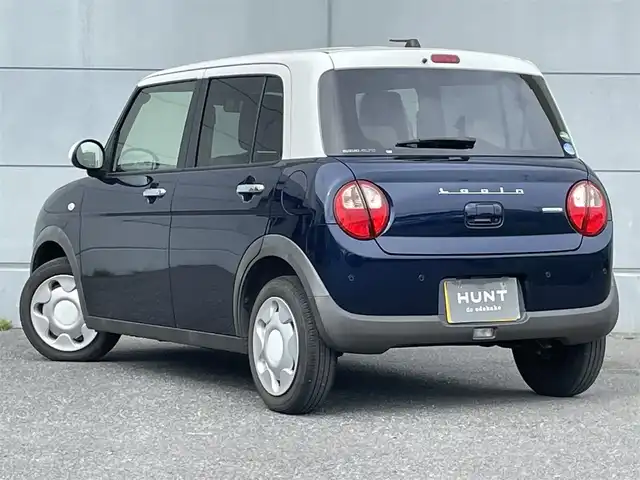 スズキ ラパン モード 千葉県 2021(令3)年 6万km ノクターンブルーパール/ホワイト 2トーンルーフ 衝突軽減ブレーキ/レーンキープアシスト/コーナーセンサー(後)/社外7インチメモリナビ(MDV-D3088TW)/・ワンセグ/BT/DVD/CD/バックカメラ/ステアリングスイッチ/ETC/アイドリングストップ/シートヒーター(D/N席)/LEDヘッドライト/オートライト/スマートキー/プッシュスタート/純正フロアマット/純正14インチホイール