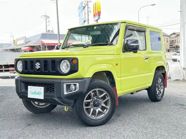 スズキ ジムニー XC 埼玉県 2020(令2)年 2万km キネティックイエロー ・ディーラー点検記録簿R2~R6/・ワンオーナー/・社外ナビ（DISC/SD/TV/BT/USB）/・ステアリングスイッチ/・革巻きステアリング/・クルーズコントロール/・横滑り防止装置/・ヒルディセントコントロール/・衝突被害軽減システム/・レーンアシスト/・ヘッドライトウォッシャー/・オートライト/・LEDヘッドライト/・フォグライト/・純正フロアマット/・純正16インチアルミホイール/・ドアバイザー/・純正マッドフラップ/・電動格納ミラー/・ウィンカーミラー/・プッシュスタート/・スマートキー/・スペアキー×１