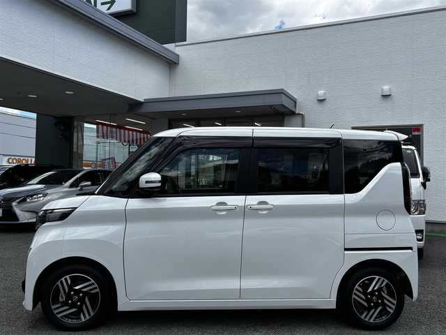 日産 ルークス HWS X プロパイロットED 熊本県 2024(令6)年 0.3万km ホワイトパール ワンオーナー/純正9インチナビ（MM223D-L）/【フルセグTV/Bluetooth/AM/FM】/全周囲カメラ/両側パワースライドドア/プロパイロット/エマージェンシーブレーキ/レーダークルーズコントロール/コーナーセンサー/標識表示/先行車発進警告/レーンアシスト/オートホールド/純正14インチAW/オートLEDライト/フォグランプ/シートバックテーブル/ナビ連動ドライブレコーダー/プッシュスタート/スマートキー/アイドリングストップ/純正フロアマット/純正ドアバイザー/盗難防止装置/保証書/取扱説明書