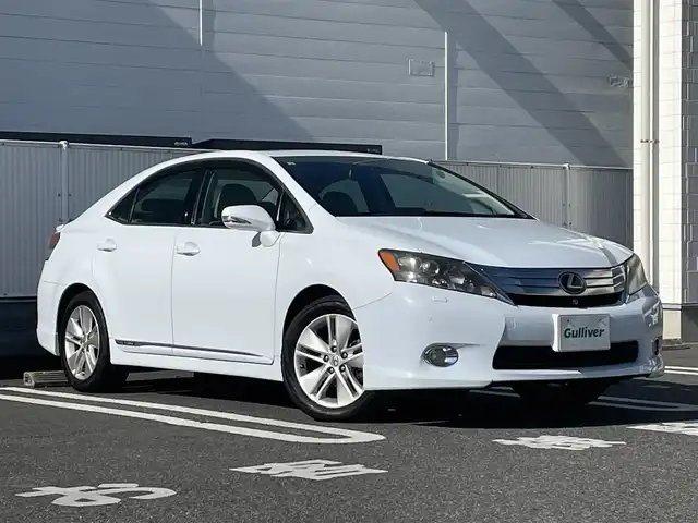 レクサス ＨＳ 250h バージョンL 群馬県 2009(平21)年 15.2万km クォーツホワイトクリスタルシャイン 純正HDDナビゲーション/（CD/DVD/MD/フルセグTV）/バックカメラ/サンルーフ/本革シート/前席メモリパワーシート/前席シートヒーター/エアシート/ステアリングスイッチ/ビルトインETC/クルーズコントロール/リアサンシェード/コーナーポール/LEDヘッドライト/フォグライト/クリアランスソナー/電格ミラー/ドアバイザー/純正フロアマット/純正17インチアルミホイール