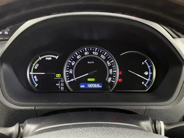 トヨタ エスクァイア ハイブリッド Gi 福井県 2015(平27)年 13.2万km スパークリングブラックパールクリスタルシャイン アルパイン製ＢＩＧＸナビ　/アルパイン製フリップダウンモニター　/バックカメラ　/シートヒーター　/レザーシート　/両側パワースライドドア　/置くだけ充電　/クルーズコントロール　/純正ビルトインＥＴＣ　/衝突被害軽減ブレーキ