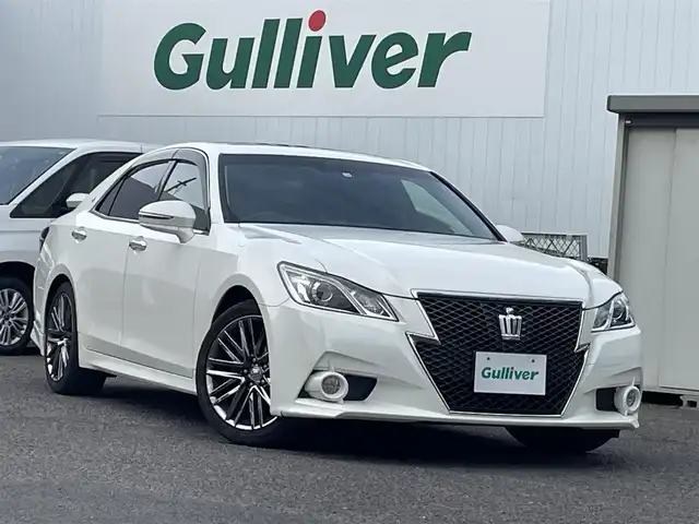 トヨタ クラウン アスリート S 福島県 2013(平25)年 15.2万km ホワイトパールクリスタルシャイン サンルーフ/純正HDDナビ/バックカメラ/フルセグテレビ/ビルトインETC/クルーズコントロール/コンビステアリング/純正18インチAW/HIDヘッドライト/フォグランプ/プッシュスタート