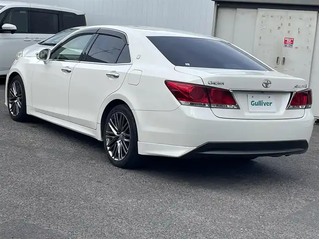 トヨタ クラウン アスリート S 福島県 2013(平25)年 15.2万km ホワイトパールクリスタルシャイン サンルーフ/純正HDDナビ/バックカメラ/フルセグテレビ/ビルトインETC/クルーズコントロール/コンビステアリング/純正18インチAW/HIDヘッドライト/フォグランプ/プッシュスタート