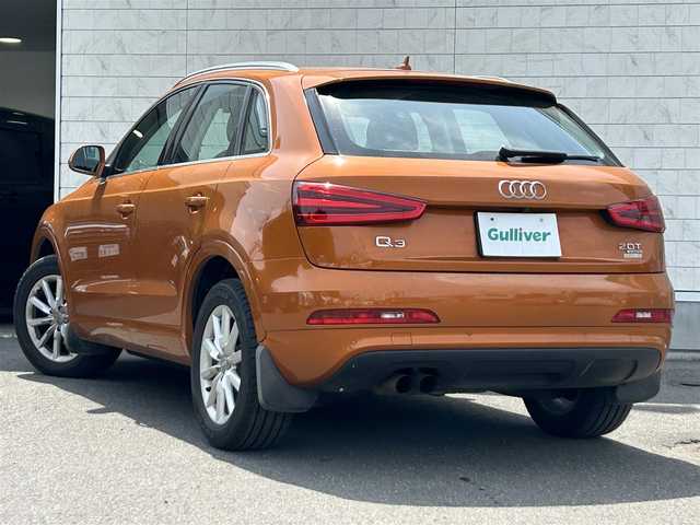 アウディ Ｑ３ 2．0 TFSI クワトロ 170PS 道東・釧路十勝 2014(平26)年 12万km オレンジ 4WD/純正ナビ/地デジ/バックカメラ/社外AW付冬タイヤ4本積込/プッシュスタート/スマートキー/保証書/取扱説明書/オートライト/革巻きステアリング