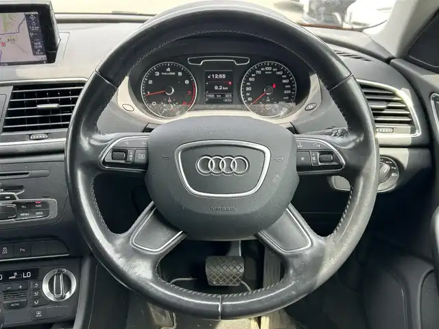 アウディ Ｑ３ 2．0 TFSI クワトロ 170PS 道東・釧路十勝 2014(平26)年 12万km オレンジ 4WD/純正ナビ/地デジ/バックカメラ/社外AW付冬タイヤ4本積込/プッシュスタート/スマートキー/保証書/取扱説明書/オートライト/革巻きステアリング
