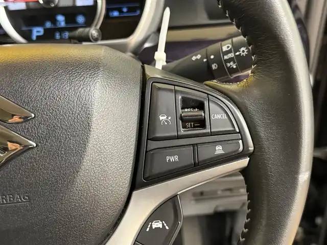 スズキ スペーシア カスタム HYBRID XS 群馬県 2022(令4)年 6.2万km ブルーイッシュブラックパール3 デュアルカメラブレーキサポート/レーダークルーズコントロール/パーキングセンサー/車線逸脱防止機能/オートハイビーム/純正8インチナビ/　フルセグ/BT/CD/DVD/FM/AM/ipod/USB/SD/両側パワースライドドア/ヘッドアップディスプレイ/オートLEDヘッドライト/フォグランプ/ハーフレザーシート/運転席シートヒーター/革巻きステアリング/純正フロアマット/純正15インチAW/ビルトインETC