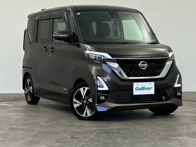 日産 ルークス HWS Gターボ プロパイロットED 群馬県 2020(令2)年 3.5万km アッシュブラウンM 純正９型ナビ　全周囲カメラ　プロパイロット　ＥＴＣ　ハンズフリー機能付き両側電動スライドドア　アダプティブクルーズコントロール　衝突被害軽減ブレーキ　レーンアシスト　ＬＥＤヘッドランプ　禁煙車