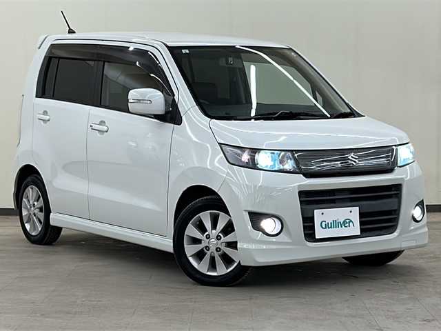 スズキ ワゴンＲ スティングレー リミテッド 道央・札幌 2011(平23)年 4.8万km パールホワイト ４WD/社外エンジンスターター/純正フロアマット/社外AW付冬タイヤ/前方ドライブレコーダー/Bluetooth接続/HDDナビ/ワンセグテレビ/バックカメラ/プッシュスタート/ETC/ドアバイザー/電格ミラー/バニティミラー