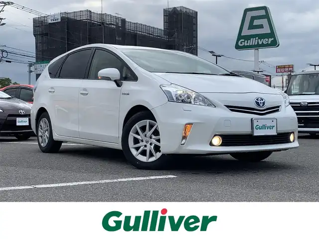 トヨタ プリウス α G 大分県 2012(平24)年 6.5万km ホワイトパールクリスタルシャイン ・社外8インチメモリーナビ(VIE-X003)/・フルセグ/・バックカメラ/・ステアリングスイッチ/・純正ビルトインETC/・ドライブレコーダー/・オートライト/・LEDヘッドライト/・社外シャークフィンアンテナ