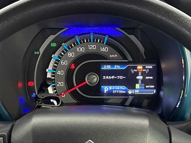 スズキ ハスラー HYBRID G 新潟県 2020(令2)年 3.8万km デニムブルー ガンメタリック 2トーン 社外SDナビ(型式：AVIC-RW802)/・AM/FM/CD/DVD/Bluetooth/フルセグ/USB/衝突被害軽減システム/レーンキープアシスト/前席シートヒーター/純正フロアマット/ハロゲンヘッドライト/オートライト/純正15インチAW夏タイヤ/ABS/横滑り防止機能/リアコーナーセンサー/盗難防止装置/スペアキー