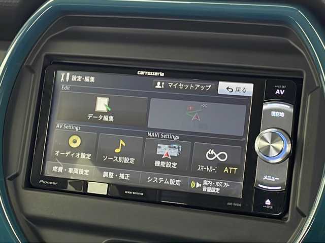 スズキ ハスラー HYBRID G 新潟県 2020(令2)年 3.8万km デニムブルー ガンメタリック 2トーン 社外SDナビ(型式：AVIC-RW802)/・AM/FM/CD/DVD/Bluetooth/フルセグ/USB/衝突被害軽減システム/レーンキープアシスト/前席シートヒーター/純正フロアマット/ハロゲンヘッドライト/オートライト/純正15インチAW夏タイヤ/ABS/横滑り防止機能/リアコーナーセンサー/盗難防止装置/スペアキー
