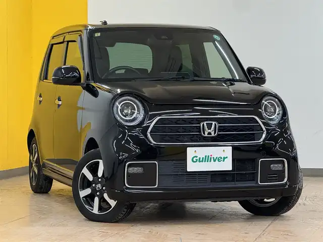 ホンダ Ｎ ＯＮＥ プレミアム 群馬県 2021(令3)年 7.5万km クリスタルブラックパール 安全装備/・衝突軽減ブレーキ/・横滑り防止/・オートライト/・リアコーナーセンサー/・クルーズコントロール/・レーンキープアシスト/社外７インチナビ/・AM/FM/フルセグTV/・Bluetooth/SD/・HDMI/バックカメラ/前席シートヒーター/オートホールド/電動パーキング/純正フロアマット/純正ドアバイザー/純正14インチアルミホイール/プッシュスタート/スマートキー