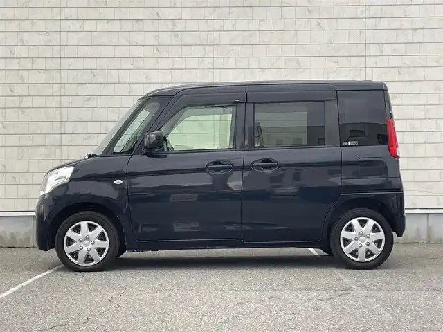 スズキ スペーシア X 富山県 2013(平25)年 7.6万km ブルーイッシュブラックパール3 社外SDナビ/ＴＶ/パワースライドドア/スマートキー/プッシュスタート/アイドリングストップ/パワーウインドウ/パワーステアリング/オートエアコン/フロアマット/ドアバイザー/Ｗエアバック/ＡＢＳ