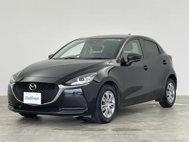 マツダ マツダ２ 15S スマートエディション 群馬県 2021(令3)年 3.1万km ジェットブラックマイカ 純正ナビ　全方位カメラ　衝突軽減システム　アイドリングストップ　レーンアシスト　横滑り防止　障害物センサー　ステアリングスイッチ　スマートキー　プッシュスタート　ドライブレコーダー　禁煙車
