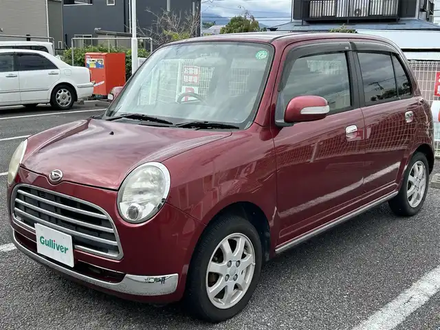 ダイハツ ミラ ジーノ X－LTD 静岡県 2005(平17)年 8.7万km ルージュレッドクリスタルメタリック 社外ナビ（BT/CD/DVD/フルセグTV）/ドアバイザー/純正フロアマット