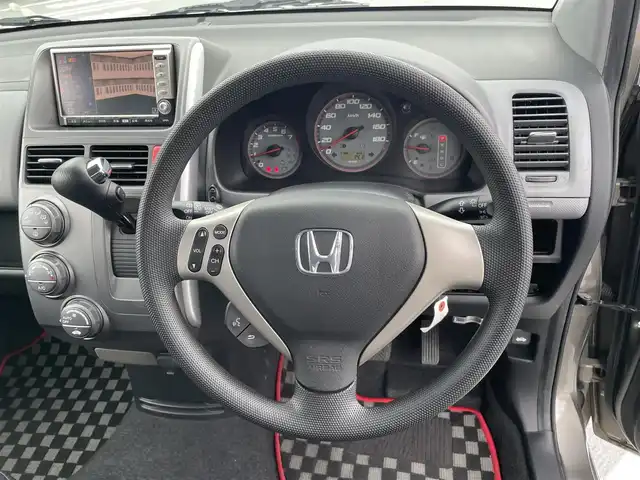 ホンダ モビリオ スパイク W HDDナビHIDエディション 東京都 2008(平20)年 4.6万km ギャラクシーグレーメタリック 左側パワースライド/純正HDDナビ（AM/FM)/バックカメラ/社外14インチアルミ/ETC/取扱説明書