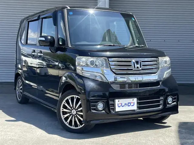 ホンダ Ｎ ＢＯＸ カスタム G ターボSSパッケージ 茨城県 2013(平25)年 4.2万km クリスタルブラックパール (株)IDOMが運営する【じしゃロン水戸店】の自社ローン専用車両になりますこちらは現金またはオートローンご利用時の価格です。自社ローンご希望の方は別途その旨お申付け下さい/社外メモリーナビ/バックカメラ/ＥＴＣ/クルーズコントロール/パドルシフト/ステアリングスイッチ/革巻きステアリング/両側パワースライドドア