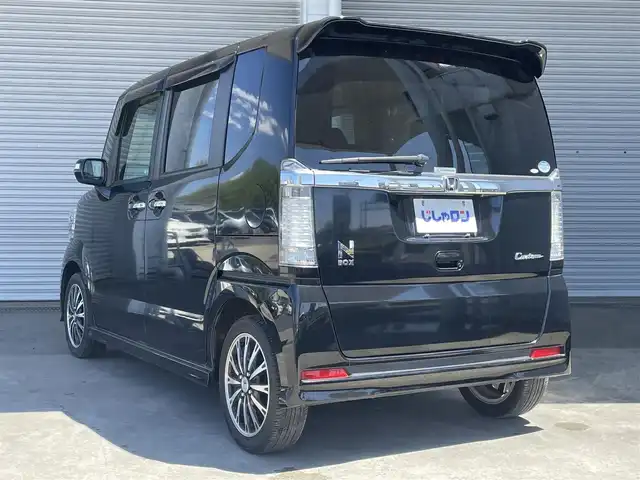 ホンダ Ｎ ＢＯＸ カスタム G ターボSSパッケージ 茨城県 2013(平25)年 4.2万km クリスタルブラックパール (株)IDOMが運営する【じしゃロン水戸店】の自社ローン専用車両になりますこちらは現金またはオートローンご利用時の価格です。自社ローンご希望の方は別途その旨お申付け下さい/社外メモリーナビ/バックカメラ/ＥＴＣ/クルーズコントロール/パドルシフト/ステアリングスイッチ/革巻きステアリング/両側パワースライドドア