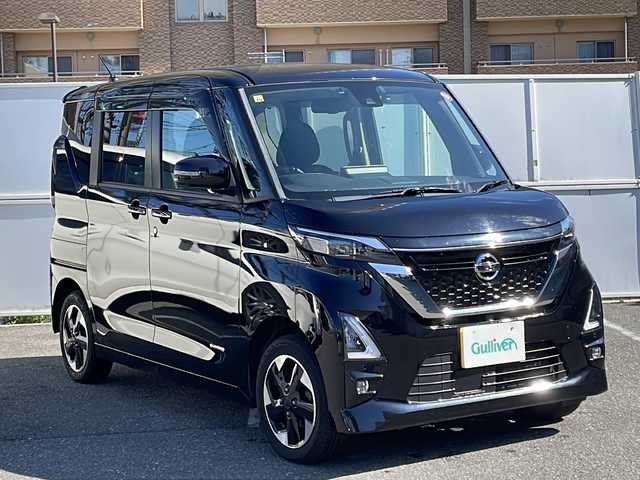 日産 ルークス HWS X プロパイロットED 秋田県 2020(令2)年 8.9万km ブラック 4WD/両側パワースライドドア/純正9インチナビ/フルセグナビTV/CD/AM/FM/AUX/Bluetooth/プロパイロット/オートライト/オートハイビーム/アラウンドビューモニター/USBソケット/衝突軽減装置/純正ドアバイザー/純正フロアマット/純正エンジンスターター/リアシーリングファン/純正AW14インチ/フォグランプ/ETC/保証書/取扱説明書