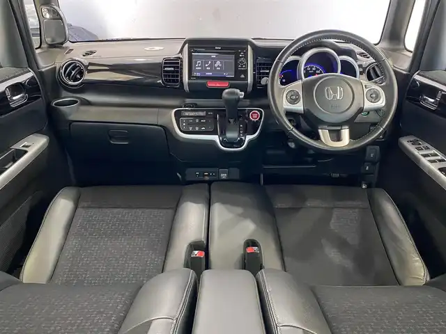 ホンダ Ｎ ＢＯＸ G ターボ Lパッケージ 岐阜県 2016(平28)年 5.1万km クリスタルブラックパール 純正ディスプレイオーディオ(WX-171CP)/ワンセグTV/Bluetooth/CD/両側パワースライドドア/バックカメラ/クルーズコントロール/横滑り防止装置/革巻きステアリング/ステアリングスイッチ/ハーフレザーシート/チップアップシート/ベンチシート/純正15インチAW/純正フロアマット/ビルトインETC/オートライト/HIDヘッドライト/フロントフォグランプ/双方向リモコンエンジンスターター/ビルトインETC/スマートキー×２