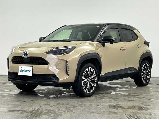 トヨタ ヤリスクロス ハイブリッド Z 三重県 2021(令3)年 4万km ブラックマイカ/ベージュ 2トーン /禁煙車//純正ナビ/・USB・BT・AppleCarPlay・AndroidAuto//ToyotaSaftySense//レーダークルーズコントロール//バックモニター//ブラインドスポットモニター//プリクラッシュセーフティ//レーントレーシングアシスト//ドライブレコーダー//ビルトインETC//シートヒーター//オートハイビーム//純正18インチAW//LEDヘッドライト