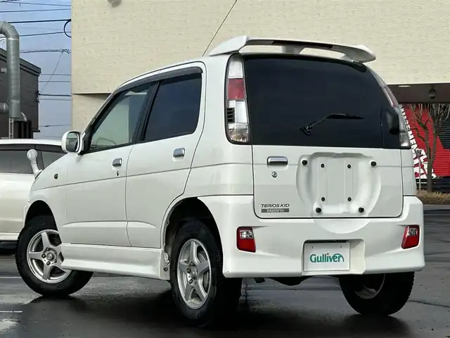 ダイハツ テリオス キッド カスタムL 道東・釧路十勝 2007(平19)年 6.8万km ホワイト 4WD/純正オーディオ/（CD・ラジオ）/社外AW付冬タイヤ/純正AW付夏タイヤ積込/フォグランプ/リモコンキー/純正サンバイザー/電動格納ミラー/社外フロアマット
