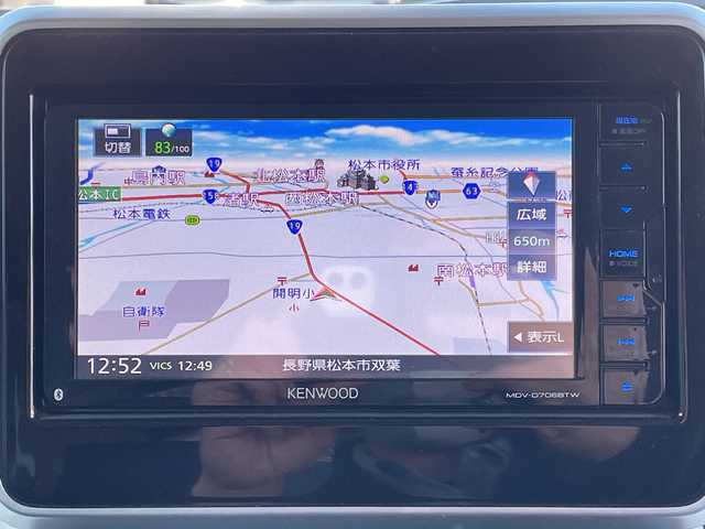 スズキ スペーシア HYBRID X 長野県 2019(令1)年 4.1万km アーバンブラウンパールメタリック 禁煙車/4WD/両側電動スライドドア/KENWOODメモリナビ【MDV-D7068TW】/(Bluetooth/フルセグTV/iPod/CD/DVD/FM/AM)/バックカメラ/前方ドライブレコーダー/前席シートヒーター/衝突被害軽減システム/クリアランスソナー/レーンキープアシスト/後方コーナーセンサー/純正アルミホイール/純正フロアマット/パワーモード/オートマチックハイビーム/オートライト/LEDヘッドライト/フォグランプ/ドアバイザー/アイドリングストップ/スマートキー/プッシュスタート/サイドエアバッグ/盗難防止装置/ABS/横滑り防止装置/パワーステアリング/パワーウインドウ/取扱説明書