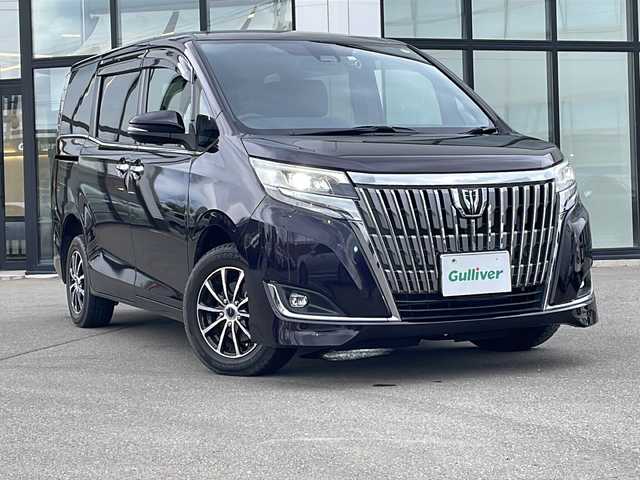 トヨタ エスクァイア Gi 青森県 2019(令1)年 3.8万km ボルドーマイカメタリック ・４WD/・純正フルセグナビTV/・AM/FM/Bluetooth/CD/・D＋N席シートヒーター/・両側パワースライドドア/・寒冷地仕様/・クルーズコントロール/・USBソケット/・HDMIソケット/・レーンキープアシスト/・衝突軽減装置/・アイドリングストップ/・フリップダウンモニター/・純正ドアバイザー/・ステアリングリモコン/・ビルトインETC2.0/・純正フロアマット/・レザーシート/・8人乗り/・前後ドライブレコーダー/・保証書/・取扱説明書