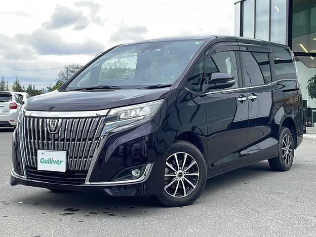 トヨタ エスクァイア Gi 青森県 2019(令1)年 3.8万km ボルドーマイカメタリック ・４WD/・純正フルセグナビTV/・AM/FM/Bluetooth/CD/・D＋N席シートヒーター/・両側パワースライドドア/・寒冷地仕様/・クルーズコントロール/・USBソケット/・HDMIソケット/・レーンキープアシスト/・衝突軽減装置/・アイドリングストップ/・フリップダウンモニター/・純正ドアバイザー/・ステアリングリモコン/・ビルトインETC2.0/・純正フロアマット/・レザーシート/・8人乗り/・前後ドライブレコーダー/・保証書/・取扱説明書
