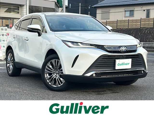 トヨタ ハリアー ハイブリッド Z レザーパッケージ 愛知県 2021(令3)年 6.4万km ホワイトパールクリスタルシャイン /禁煙車//ワンオーナー//メーカー12.3インチナビ//JBLプレミアムサウンド//フルセグTV//Bluetooth//USB・AUX//FM・AM//ビルトインETC2.0//デジタルインナーミラー（前後録画機能付き）//トヨタセーフティセンス//プリクラッシュセーフティ//レーントレーシングアシスト//ブラインドスポットモニター//前後クリアランスソナー//アダプティブハイビームシステム//リアクロストラフィックアラート//レーダークルーズコントロール//パワーバックドア//黒本革シート//D/N席パワーシート（D席メモリ）//D/N席シートヒーター・シートベンチレーション//ステアリングヒーター//電動チルト＆テレスコピックステアリング//電動パーキング//ブレーキホールド//純正フロアマット//純正ドアバイザー//LEDオートライト//ISOFIX//スマートキー×2//取扱説明書//保証書
