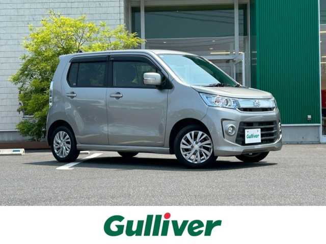 スズキ ワゴンＲ スティングレー X 岡山県 2015(平27)年 6.8万km スチールシルバーM 純正オーディオ/ウィンカーミラー/助手席シートヒーター/純正エアロパーツ/アイドリングストップ/ワンオーナー/スマートキー/スペアキー/エンジンスタートボタン/純正フロアマット/ＡＵＸ接続可能/ダブルエアバック