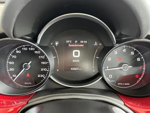 フィアット ５００Ｘ クロス 山形県 2020(令2)年 4.4万km 赤 セーフティアシスト/純正ディスプレイオーディオ/レーンキープアシスト/ブラインドスポットモニター/レザーシート/バックカメラ/コーナーセンサー/フォグランプ/ルーフレール/パドルシフト