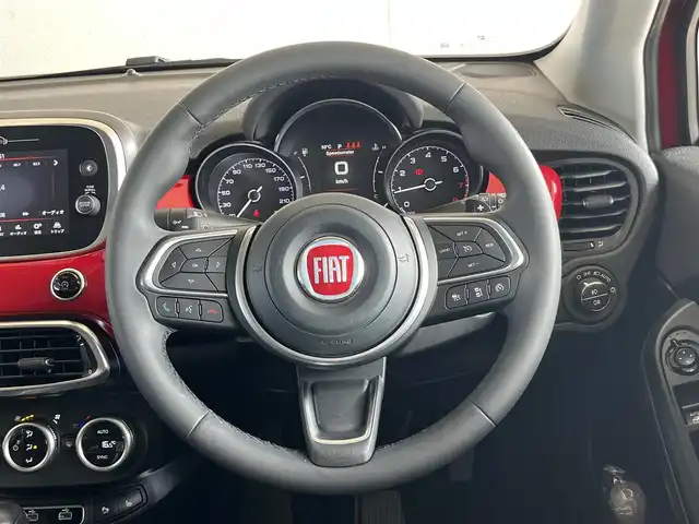 フィアット ５００Ｘ クロス 山形県 2020(令2)年 4.4万km 赤 セーフティアシスト/純正ディスプレイオーディオ/レーンキープアシスト/ブラインドスポットモニター/レザーシート/バックカメラ/コーナーセンサー/フォグランプ/ルーフレール/パドルシフト