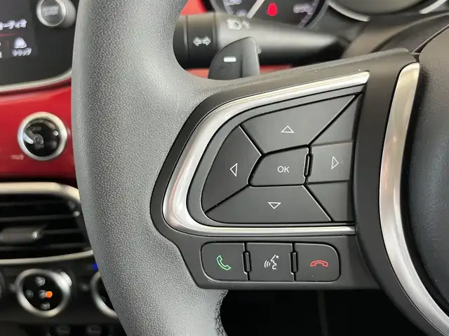 フィアット ５００Ｘ クロス 山形県 2020(令2)年 4.4万km 赤 セーフティアシスト/純正ディスプレイオーディオ/レーンキープアシスト/ブラインドスポットモニター/レザーシート/バックカメラ/コーナーセンサー/フォグランプ/ルーフレール/パドルシフト