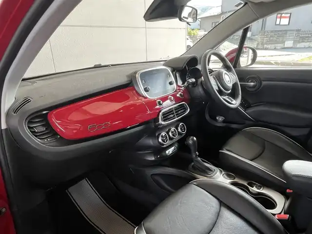 フィアット ５００Ｘ クロス 山形県 2020(令2)年 4.4万km 赤 セーフティアシスト/純正ディスプレイオーディオ/レーンキープアシスト/ブラインドスポットモニター/レザーシート/バックカメラ/コーナーセンサー/フォグランプ/ルーフレール/パドルシフト