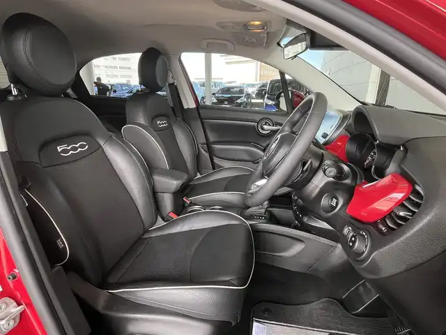 フィアット ５００Ｘ クロス 山形県 2020(令2)年 4.4万km 赤 セーフティアシスト/純正ディスプレイオーディオ/レーンキープアシスト/ブラインドスポットモニター/レザーシート/バックカメラ/コーナーセンサー/フォグランプ/ルーフレール/パドルシフト