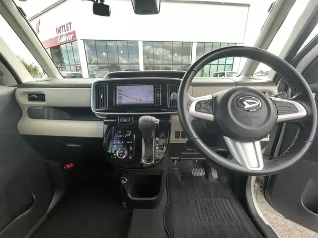 ダイハツ ムーヴ キャンバス G メイクアッフ SA Ⅱ 栃木県 2017(平29)年 2.7万km パールホワイトⅢ/ナチュラルベージュマイカメタリック 2トーン スマートアシスト/ワイドスタンダードPlus メモリーナビ/フルセグTV/DVD/Bluetooth/バックカメラ/ETC/ドライブレコーダー/両側パワースライドドア/スマートキー/プッシュEgスタート/LEDオートライト/LEDフォグランプ/アイドリングストップ/横滑り防止装置