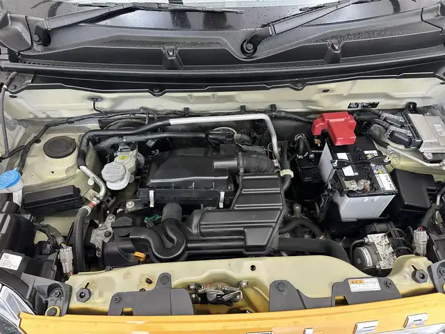 スズキ ハスラー Jスタイル Ⅱ 滋賀県 2016(平28)年 6.2万km アクティブイエロー/ブラック2トーンルーフ ナビ/CD/DVD/Bluetooth/フルセグTV/ハーフレザーシート/シートヒーター/衝突軽減ブレーキ/バックカメラ/ETC/プッシュスタート/スマートキー/フロアマット/純正アルミホイール/オートライト