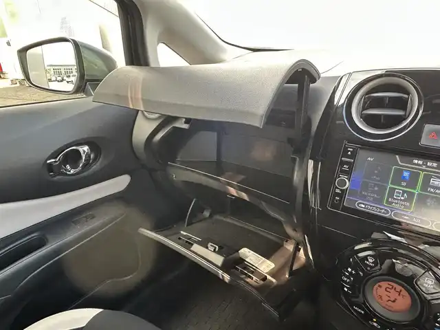 日産 ノート X 福島県 2018(平30)年 4.5万km ダークメタルグレー ワンオーナー/純正ナビ（BT/DVD/CD/SD）/フルセグTV/CD録音/デジタルインナーミラー/アラウンドビューモニター/フロントドライブレコーダー/ヒーター付きドアミラー/コーナーセンサー/衝突軽減ブレーキ/踏み間違い防止アシスト/車線逸脱防止システム/車線逸脱警報システム/ドアバイザー/保証書/取扱説明書/スペアキー