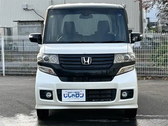 ホンダ Ｎ ＢＯＸ 2トーン カスタム G Aパッケージ 福島県 2014(平26)年 12.1万km プレミアムホワイトパール (株)IDOMが運営する【じしゃロン福島店】の自社ローン専用車両になります。こちらは現金またはオートローンご利用時の価格です。自社ローンご希望の方は別途その旨お申付け下さい/社外ナビ/フルセグTV/ドアバイザー/ステアリングリモコン/革巻きステアリング/オートライト/片側パワースライドドア/プッシュスタート