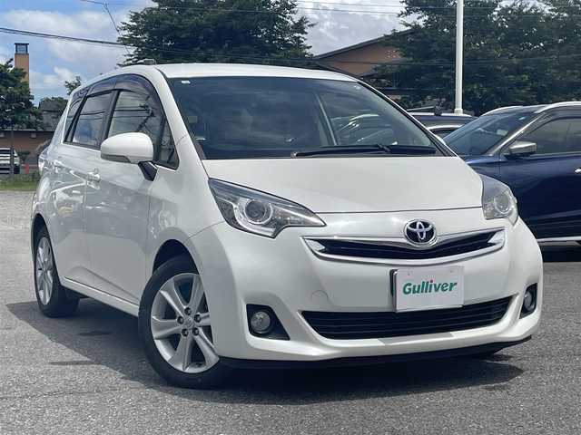 トヨタ ラクティス G プライムスタイル 群馬県 2014(平26)年 5.7万km ホワイトパールクリスタルシャイン 純正SDナビ、地デジ、Bluetooth、CD、DVD/　（NSZT-W62G）/バックカメラ/ウインカーミラー/革巻きステア/クルーズコントロール/ETC/HIDヘッドライト/スマートキー×２/ドアバイザー/整備手帳、取説
