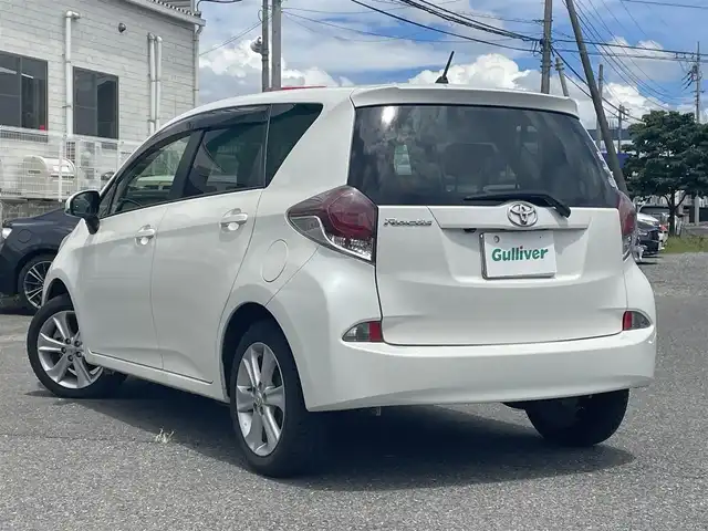 トヨタ ラクティス G プライムスタイル 群馬県 2014(平26)年 5.7万km ホワイトパールクリスタルシャイン 純正SDナビ、地デジ、Bluetooth、CD、DVD/　（NSZT-W62G）/バックカメラ/ウインカーミラー/革巻きステア/クルーズコントロール/ETC/HIDヘッドライト/スマートキー×２/ドアバイザー/整備手帳、取説