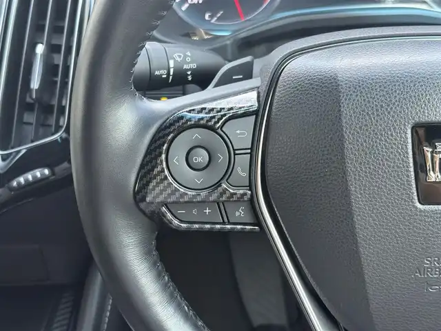 トヨタ クラウン ハイブリッド RS アドバンス 三重県 2018(平30)年 6.2万km プレシャスブラックパール ♪走行61448km/♪サンルーフ/モデリスタエアロキット/・フロントウイングスポイラー/・サイドスカート/・リヤスタイリングキット/モデリスタクールシャインキット/・フォグベゼルガーニッシュ(メッキ)/・ミラーガーニッシュ(メッキ)/・フェンダーガーニッシュ(メッキ)/モデリスタ19インチAW/車高調(BLITZ)/純正サス 有/トヨタセーフティセンス/・PCS/LTA/RSA/・オートマチックハイビーム/・レーダークルーズコントロール/・先行車発進告知/RCTA/PKSB/BSM/HUD/オートブレーキホールド/黒革シート/前席パワーシート (D席メモリ付)/前席シートヒーター/エアシート/ステアリングヒーター/スマートキー×2/プッシュスタート/純正ナビ/・AUX・USB・CD録音・SD/・DVD/BD再生・フルセグ/・BTオーディオ/・バックカメラ/AC100V/LEDヘッドライト/LEDフォグライト/オートライト/オートワイパー/ウィンカーミラー/オートリトラ/革巻ステアリング/ステアリングスイッチ/パドルシフト/スモークフィルム/フロアマット/ドアバイザー/サイド/カーテン/ニーエアバック