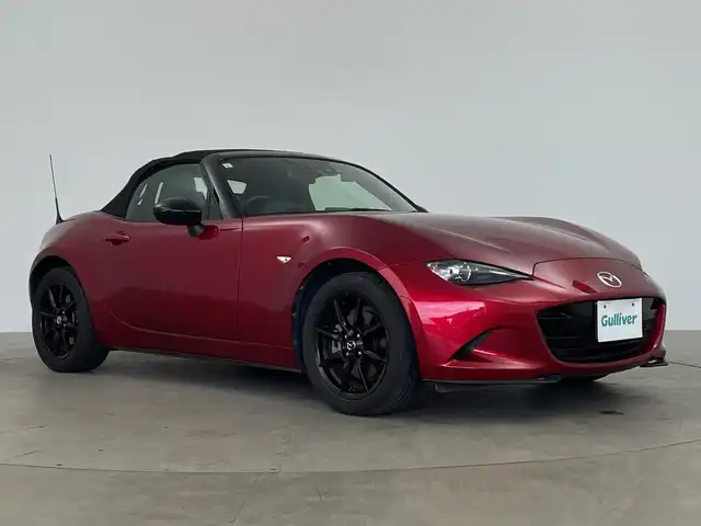 マツダ ロードスター RS 鹿児島県 2019(平31)年 3.3万km ソウルレッドクリスタルM 純正SDナビ/（AM/FM/CD/DVD/Bluetooth/フルセグテレビ）/BOSEサウンドシステム/クルーズコントロール/アダプティブLEDヘッドライト/車線逸脱警報/衝突被害軽減ブレーキ/ETC/シートヒーター/ドライブレコーダー/ステアリングリモコン/純正フロアマット/純正AW16インチ/リアコーナーセンサー/スマートキー/禁煙車